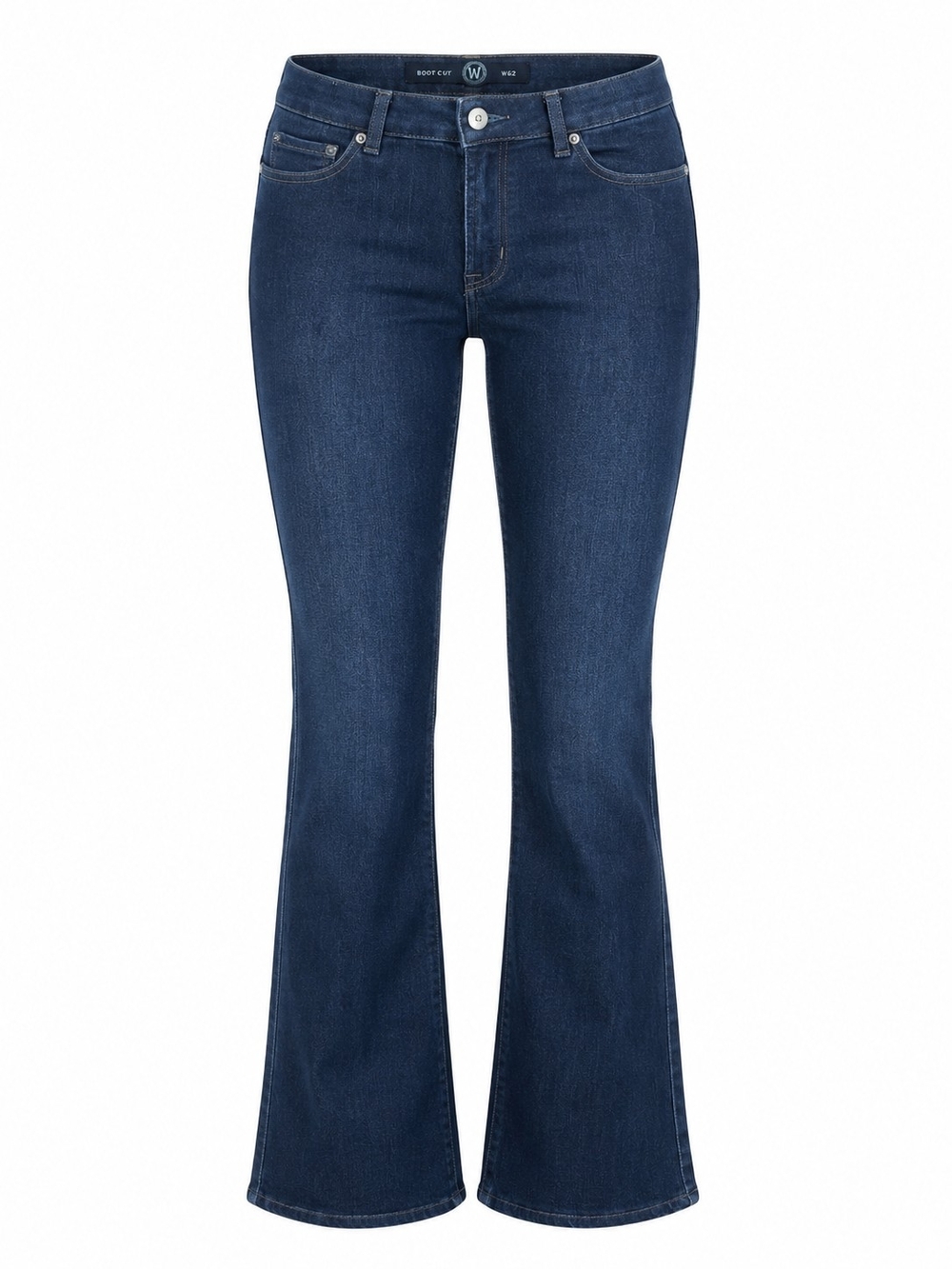 WESTPORT‎ DENIM W62 | Dark Wash Boot Cut 5 Pocket Mid-Rise Stretch Jeans | 4